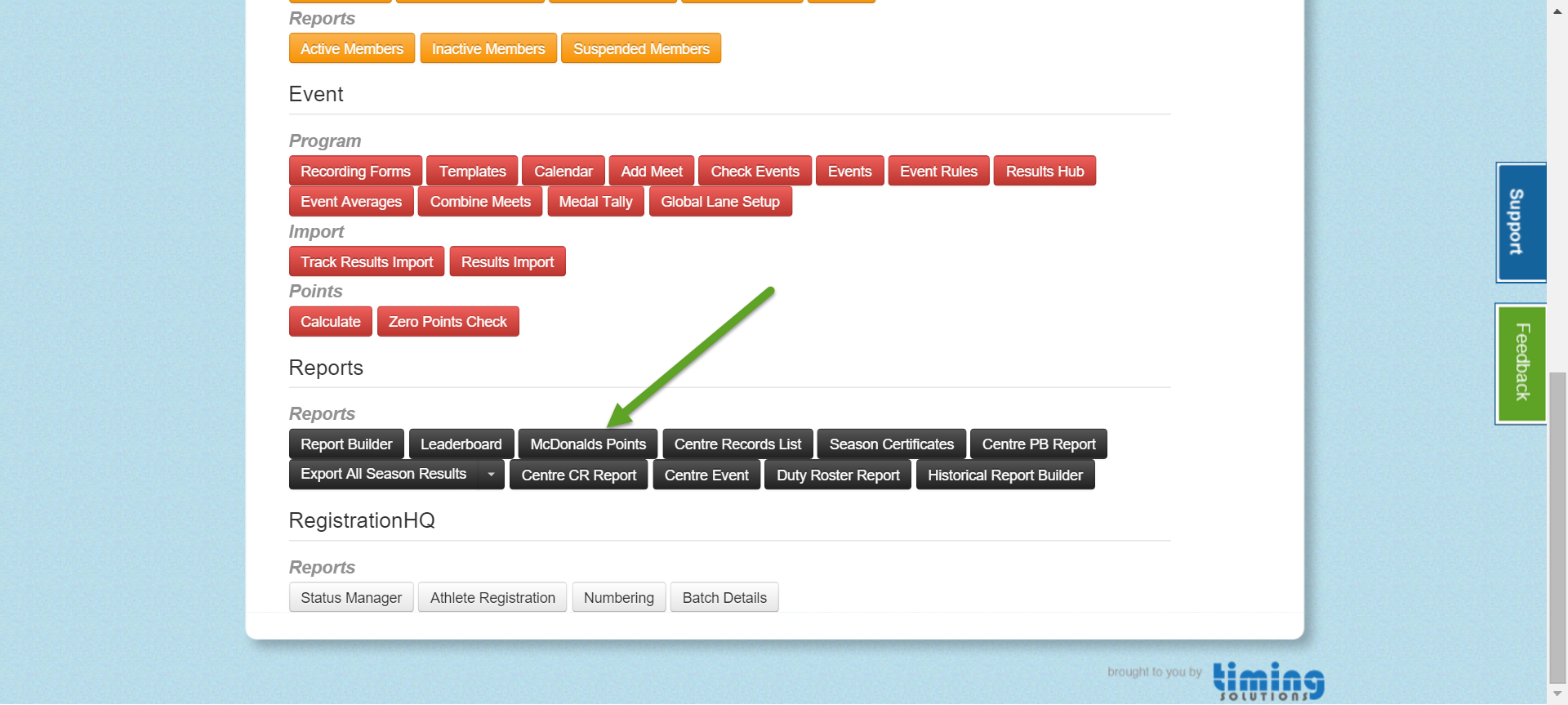 McDonalds Points – Timing Solutions Support Forum